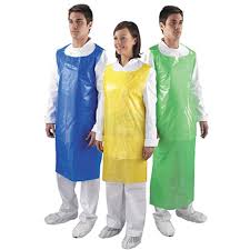Disposable Aprons  Yellow