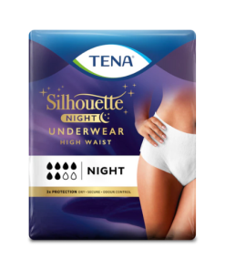 TENA Silhouette Night High Waist Blanc Medium - Adult diapersUnderwear