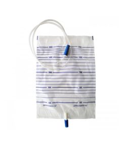 Urine Bag 2000ML, with screw valve 100's