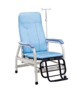 F-43 Hospital Recliner Transfusion Chair Bed with IV Stand