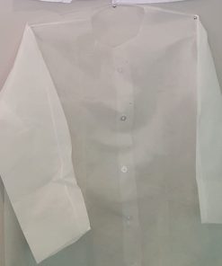 zip up lab coat