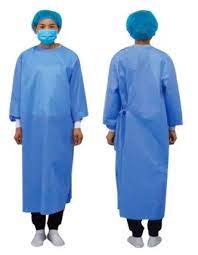 wearing surgical gown