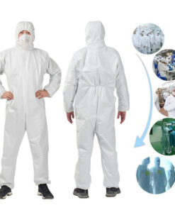 Disposable sterile coveralls white medium