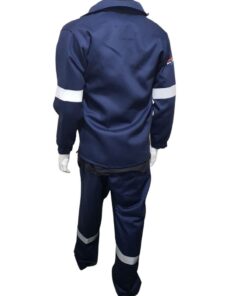 Dromex - Navy Blue Overall ( 2 piece ) with reflective size 54 Poly cotton