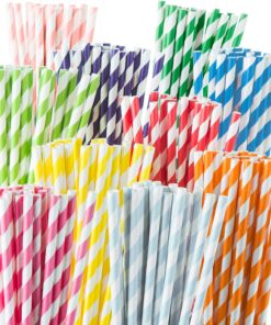 rainbow metal straws