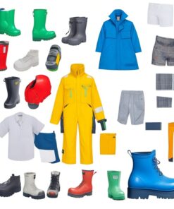 Acid Resistant Polycotton Conti Suit - Reflective Arms & Legs - Yellow Tape - 50