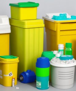 orange lid sharps bin