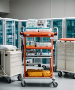 NX2401 Servo-X Folding Linen Trolley (1 x 240L Canvas Bag)