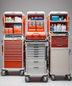 lockable medication trolley