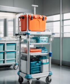lockable medicine trolley