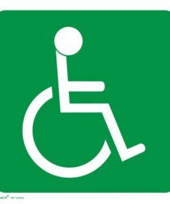 ABS Signage - Physically Challenged - 150 x 150mm - SIGNHC