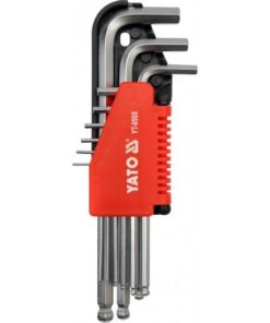 Hex Key Set - Ball End Type - Chrome Vanadium - 9 Piece - YT-0505
