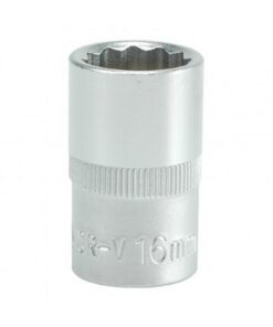 Bi-hex Socket - 12 Point - Chrome Vanadium - 1/2" Connector - Standard Length - 16mm - YT-1278