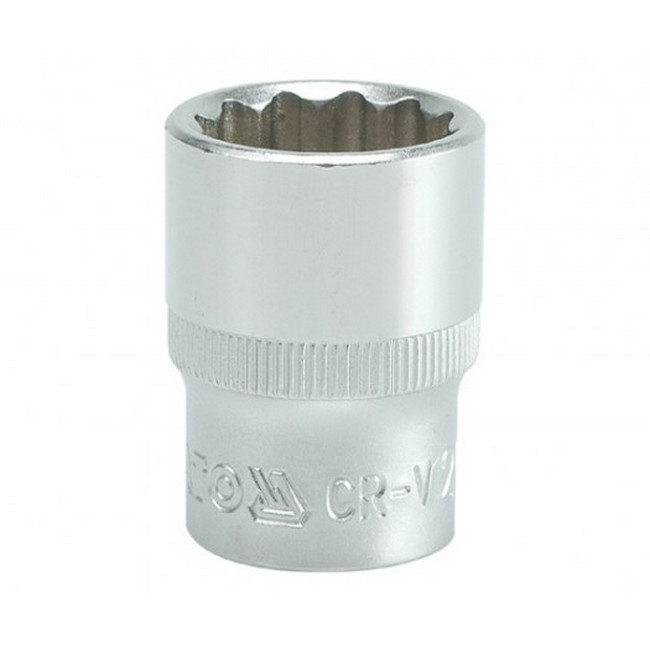 Bi-hex Socket - 12 Point - Chrome Vanadium - 1/2" Connector - Standard Length - 20mm - YT-1282