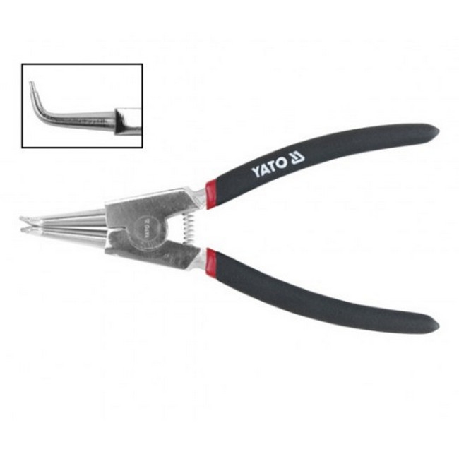 Circlip Pliers - External Bent - Chrome Vanadium - 200mm - YT-2145