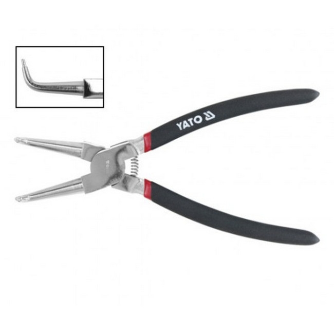 Circlip Pliers - Internal Bent - Chrome Vanadium - 200mm - YT-2147