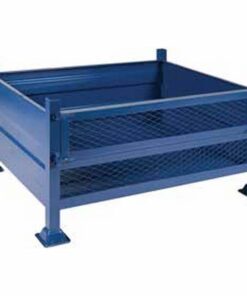 Stillage Bin - Stackable Steel Bin - Half Drop Side - Blue - 1200Kg - SBD3224