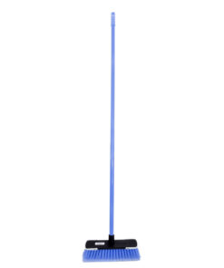 Floor Broom - Complete - Soft Funky - Flagged PVC Fibre - Screw in Metal Handle - Pack of 5 - F3850