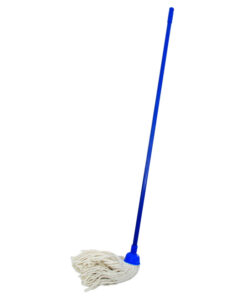 Mop - Complete - W2 Head with with Plastic Socket - Metal Handle - Blue - 265g - Pack of 5 - F8759