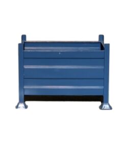 Stillage Bin - Stackable Steel Bin - Solid Side - Blue - 1200Kg - SB3224