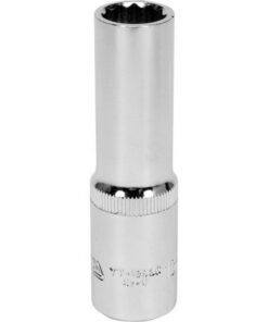 Bi-hex Deep Socket - 12 Point - Chrome Vanadium - 1/2" Connector - 76mm Length - 13mm - YT-12935
