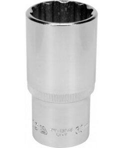 Bi-hex Deep Socket - 12 Point - Chrome Vanadium - 1/2" Connector - 76mm Length - 30mm - YT-12948