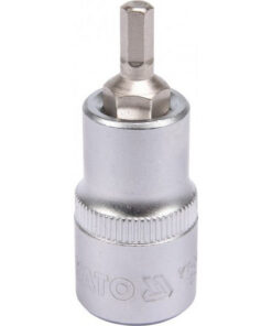 Hex Bit Socket - Chrome Vanadium - 1/2" Connector - Standard Length - HEX 5 x 50mm - YT-04381