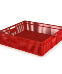 Chick and Confectionery Crate - Vented Base and Sides - Plastic Box - 52.3 x 45.8 x 13.3 cm - Virgin Material - HACCP - PI-CC1-virgin