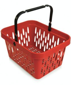 Shopping Basket - Plastic with Handle - 21L - 44 x 33.5 x 24 cm - Virgin Material - HACCP - PI-21-virgin