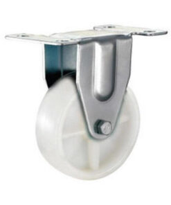 Castor Wheels - Nylon - Fixed Wheel - White - 125mm - TOOC465