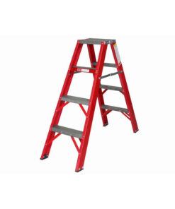 All Fibreglass Double Sided Ladder - Industrial A-Frame - 4 Steps - 1.2m - FGSD4-ALL-SS