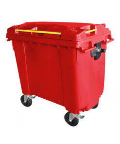 Bulk Wheelie Bin - 660L - 4 Wheel - Plastic - Red - 0188