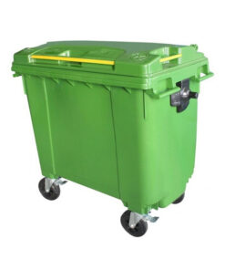 Bulk Wheelie Bin - 660L - 4 Wheel - Plastic - Green - 0090