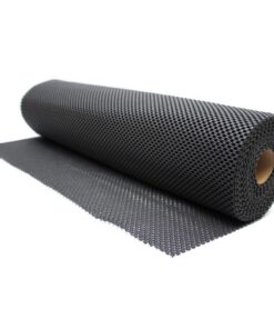 Protective Liner - GripSafe Non-Slip Workbench, Shelf and Tray Protector - 1000 x 60 x 0.4 cm - Black - GS010001