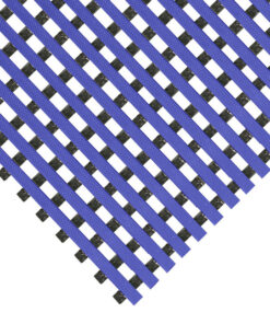 Workplace Mat - DeckStep PVC Anti-Slip Drainage - 1000 x 120 x 1.15cm - Blue - DS021210