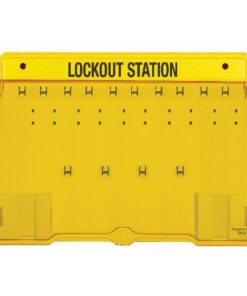 Safety Series Lockout Station Only - Holds 10 Locks - 59.6 x 11.4 x 39.3 cm - MA500133