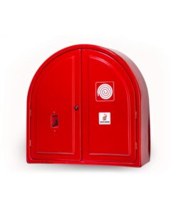 Fire Hose Reel Cabinet - Fibre Glass - Double Door - Closed Back