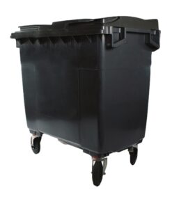 Wheelie Bin - Plastic - 4 Wheel - 770L - Charcoal - Wheelie Bin 770L-charcoal