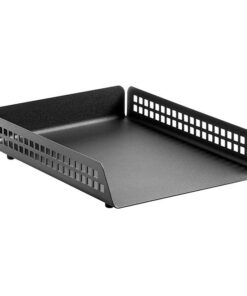 Single Letter Tray - Square Punch Steel Range - Metal - 35 x 25 x 6.5 cm - Colour Options - 421BL