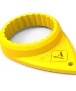 32mm Wheel Nut Indicator - Polypropylene - Pack of 100 - SL.FG.WNI.32.YL