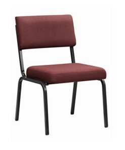 Office Chair - Economy Side - No Arms - Square Tube - 88 x 60 x 60 cm - SE018-burgundy