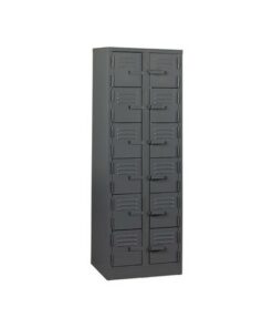 Steel Locker - Metal - 12 Tier - Twelve Door -180 x 60 x 45 cm - LOC012-grey