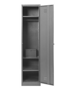 Steel Hostel Locker - Metal - with Money Box - Single - 180 x 41 x 52 cm - DHL01-grey
