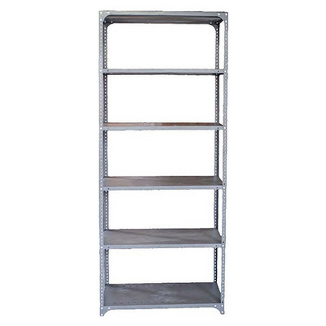 Steel Shelving 6 Shelves - Metal - 221 x 91 x 38 cm - AUC26-grey