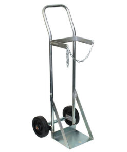 Gas Bottle Trolley - Single Oxygen Cylinder - 24 x 30 x 110 cm - Load Capacity 200kg - SX6-WSR