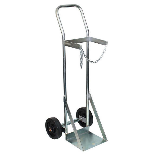 Gas Bottle Trolley - Single Oxygen Cylinder - 24 x 45 x 117 cm - Load Capacity 200kg - SX6-WSR