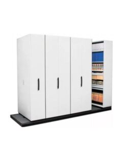 Steel Bulk Filer - Mobile Shelving - 4 Bay - 224 x 110 x 232 cm - Motorcraft Grey - 4BAY360