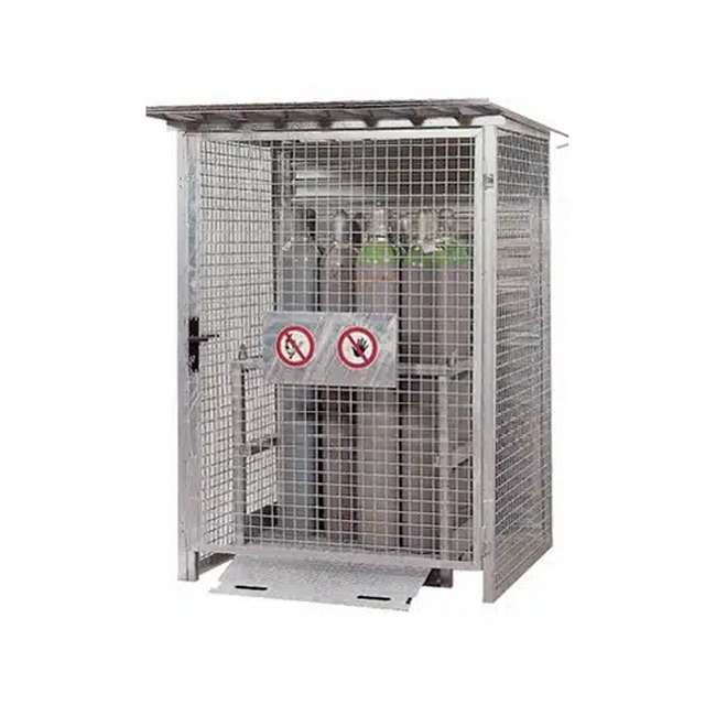 Cylinder Gas Vault - Storage Cage - 18 Bottles - 150 x 200 x 90 cm - GV00018