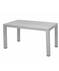 Plastic Rectangular Table - Elite - 6 Seater - White