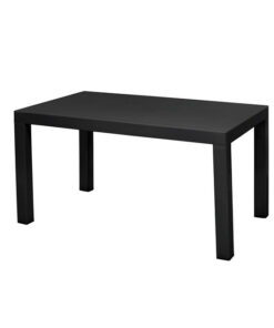 Plastic Rectangular Table - Elite - 6 Seater - Black
